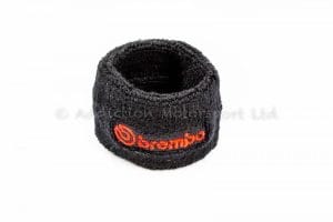  Genuine Brembo Universal Reservoir Tank Cover Sock Black/Red - Addiction Motorsport Ltd