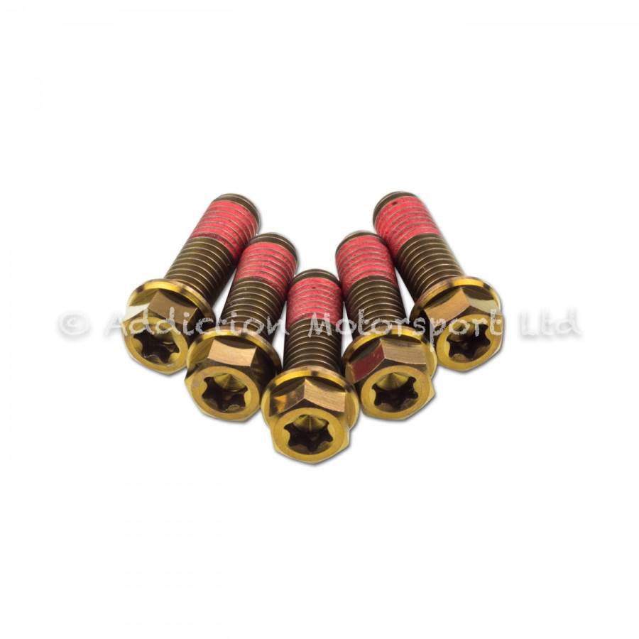  5x Bronze Titanium Rear Disc Rotor Bolts Screws for KTM Super Duke 5x Gold Titanium Rear Disc Rotor Bolts Screws for KTM Super Duke 5x Purple Titanium Rear Disc Rotor Bolts Screws for KTM Super Duke 1390 R, Evo - Addiction Motorsport Ltd