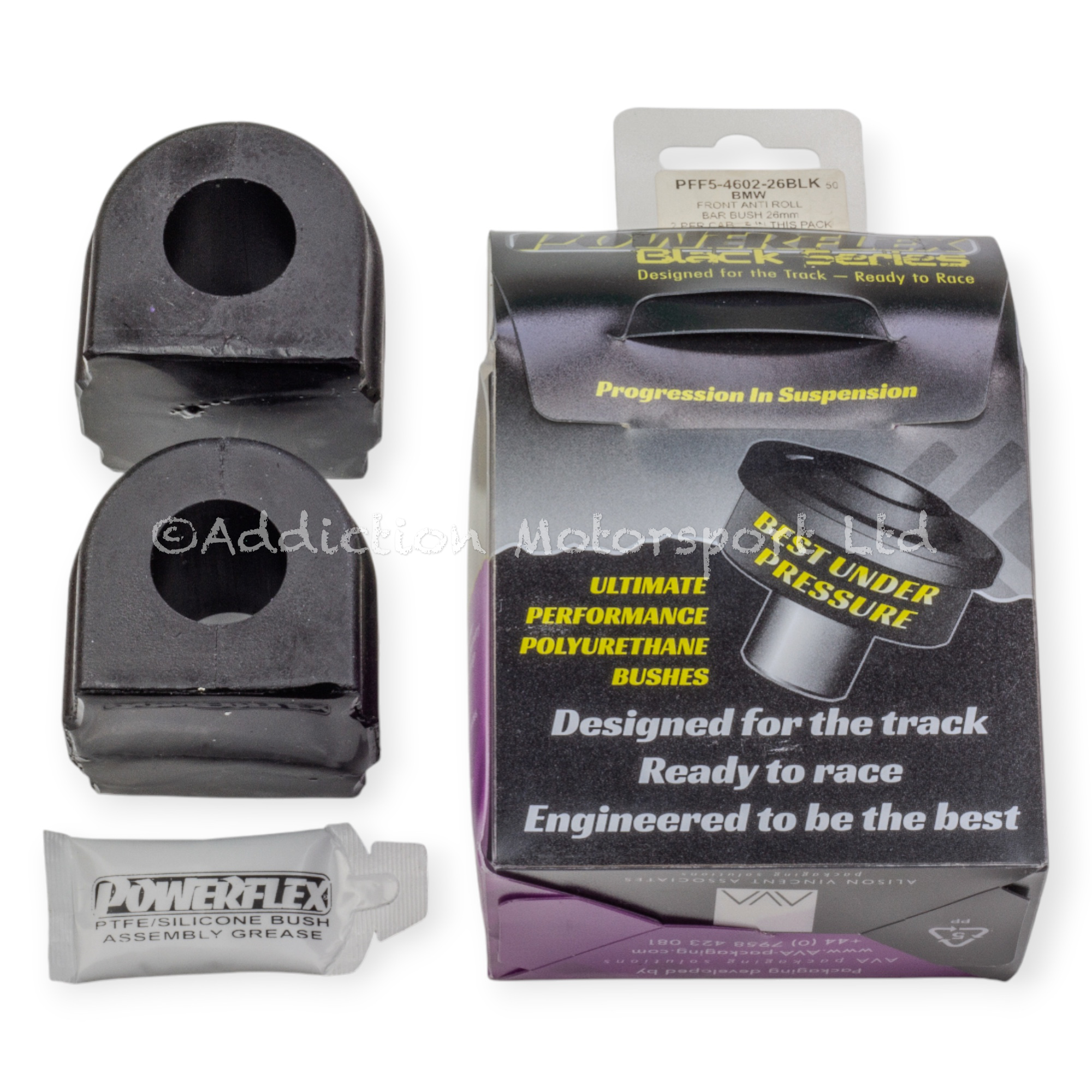 Powerflex Front Anti Roll Bar Mounting Bush 26mm - PFF5-4026-26BLK