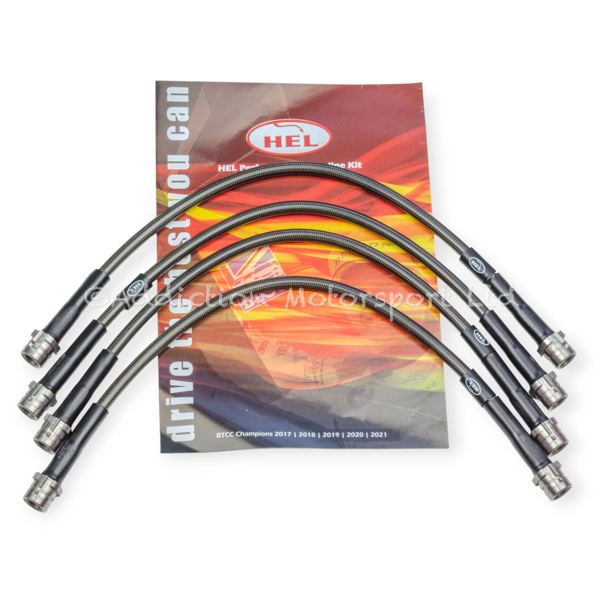  Porsche 911 992 Front / Rear Braided Brake Lines Stainless Steel Hel Performance - Addiction Motorsport Ltd